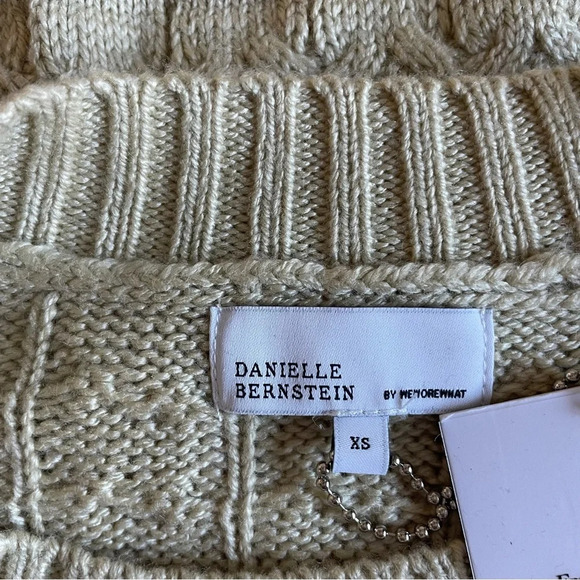New! Danielle Bernstein desert tan color mock neck sweater NWT 30656 - Picture 6 of 10